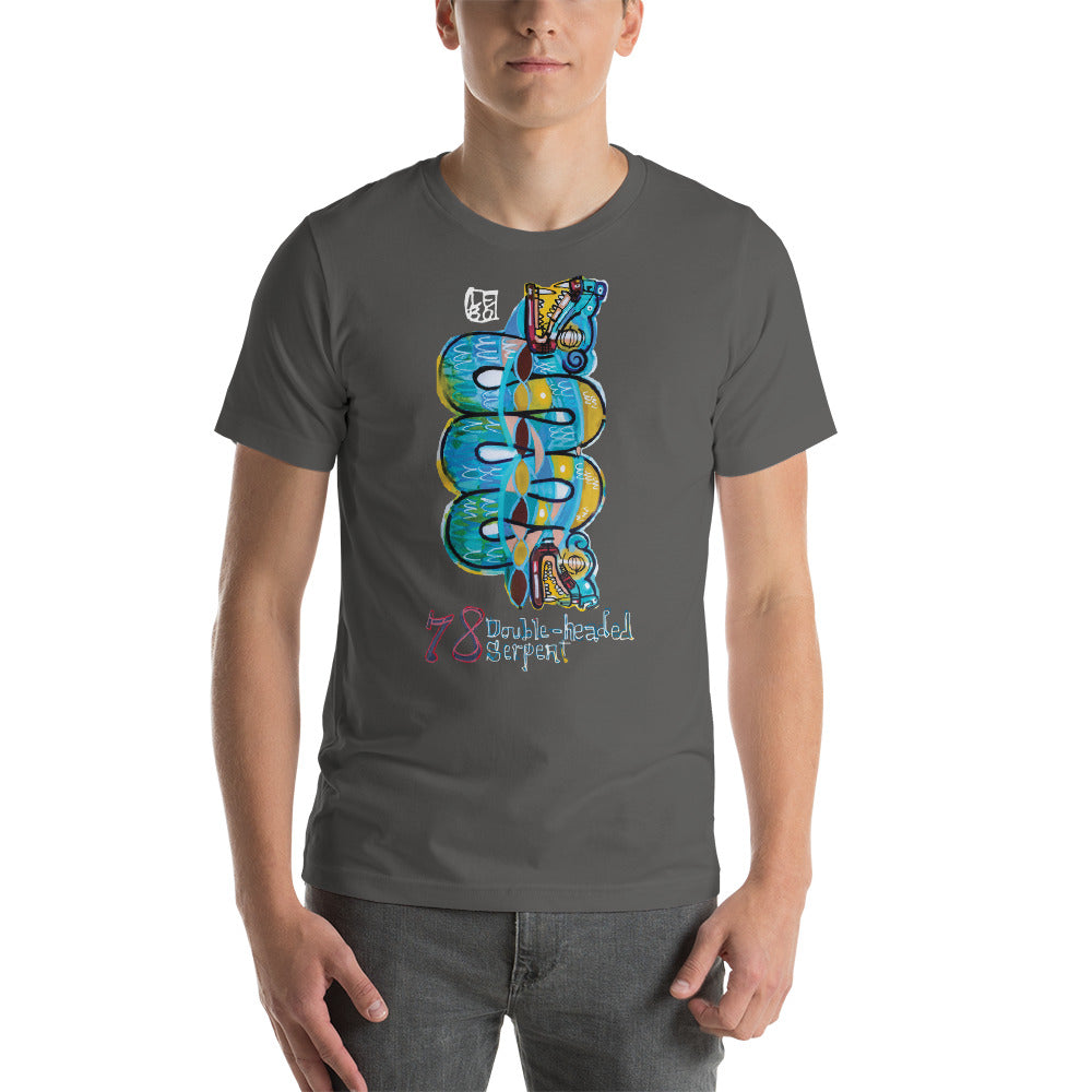Double Headed Serpent – Lebo Unisex Short Sleeve T-Shirt